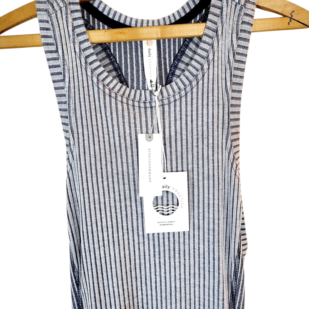 NWT Daily Practice x Anthropologie Lime Out Ribbed Racerback Tank Midi Dress M - Picture 5 of 13
